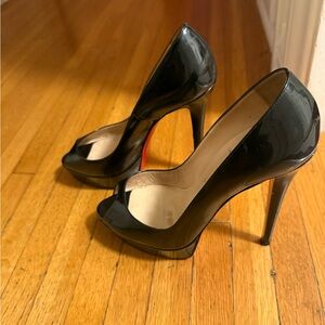 Christian Louboutin Banana 140 peep toe pumps